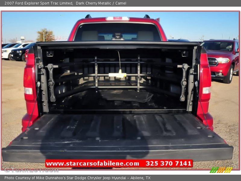 Dark Cherry Metallic / Camel 2007 Ford Explorer Sport Trac Limited