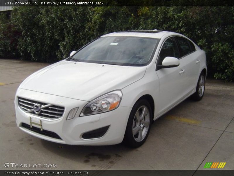 Ice White / Off Black/Anthracite Black 2012 Volvo S60 T5