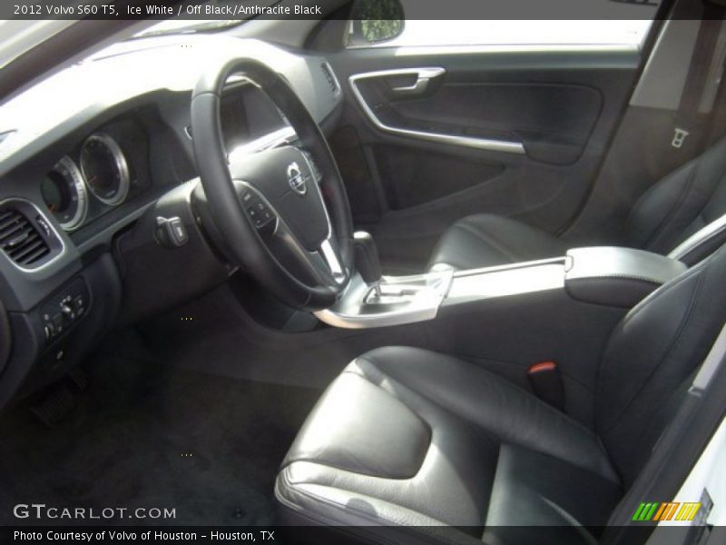 Ice White / Off Black/Anthracite Black 2012 Volvo S60 T5