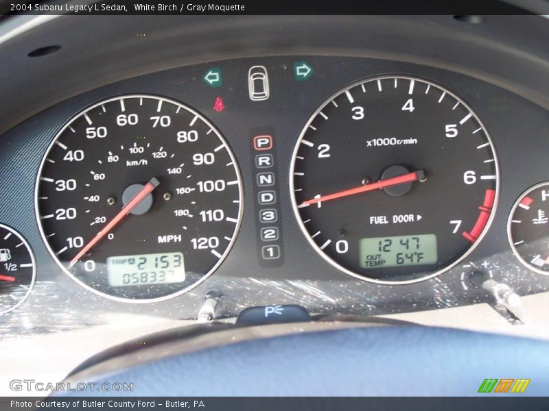 White Birch / Gray Moquette 2004 Subaru Legacy L Sedan