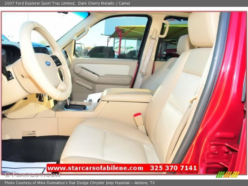 Dark Cherry Metallic / Camel 2007 Ford Explorer Sport Trac Limited