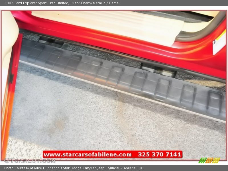 Dark Cherry Metallic / Camel 2007 Ford Explorer Sport Trac Limited