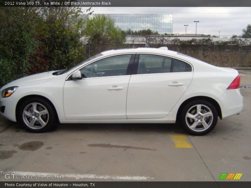 Ice White / Off Black/Anthracite Black 2012 Volvo S60 T5