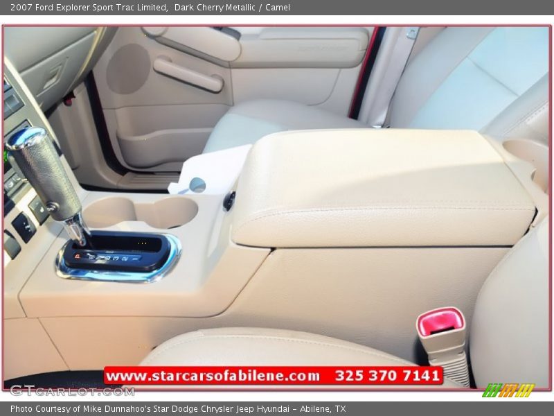 Dark Cherry Metallic / Camel 2007 Ford Explorer Sport Trac Limited