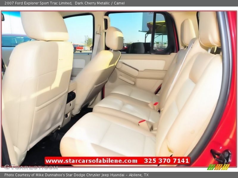 Dark Cherry Metallic / Camel 2007 Ford Explorer Sport Trac Limited