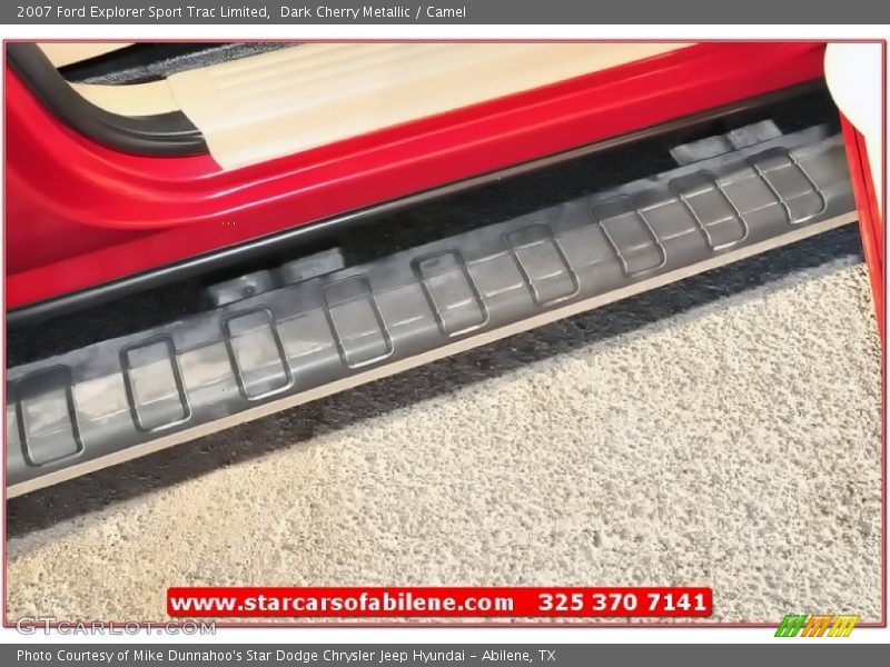 Dark Cherry Metallic / Camel 2007 Ford Explorer Sport Trac Limited