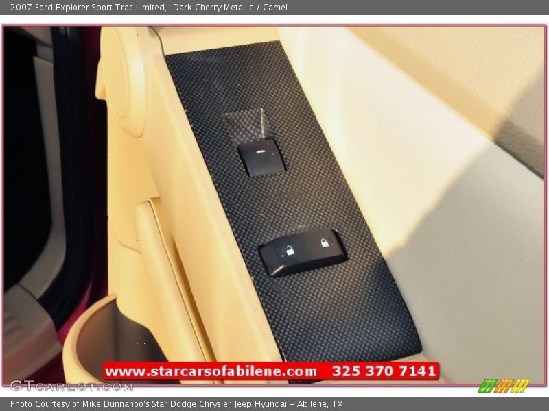 Dark Cherry Metallic / Camel 2007 Ford Explorer Sport Trac Limited