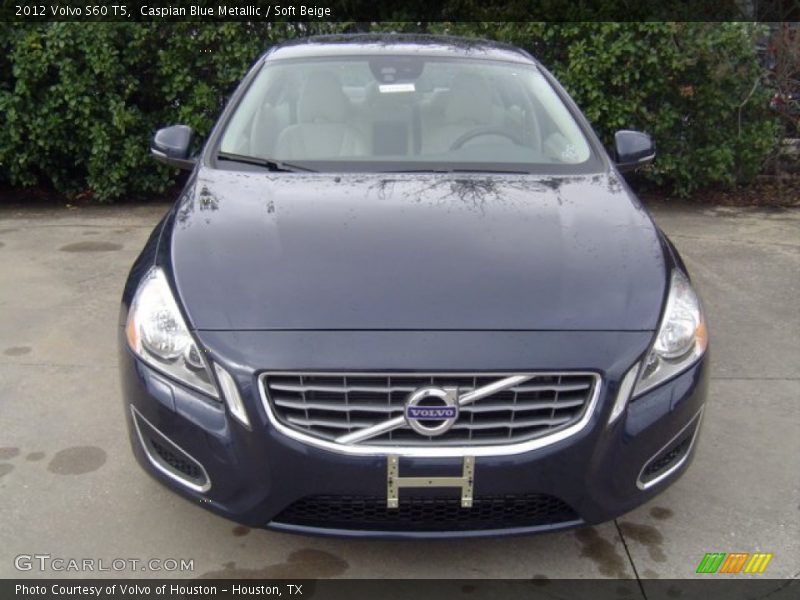 Caspian Blue Metallic / Soft Beige 2012 Volvo S60 T5