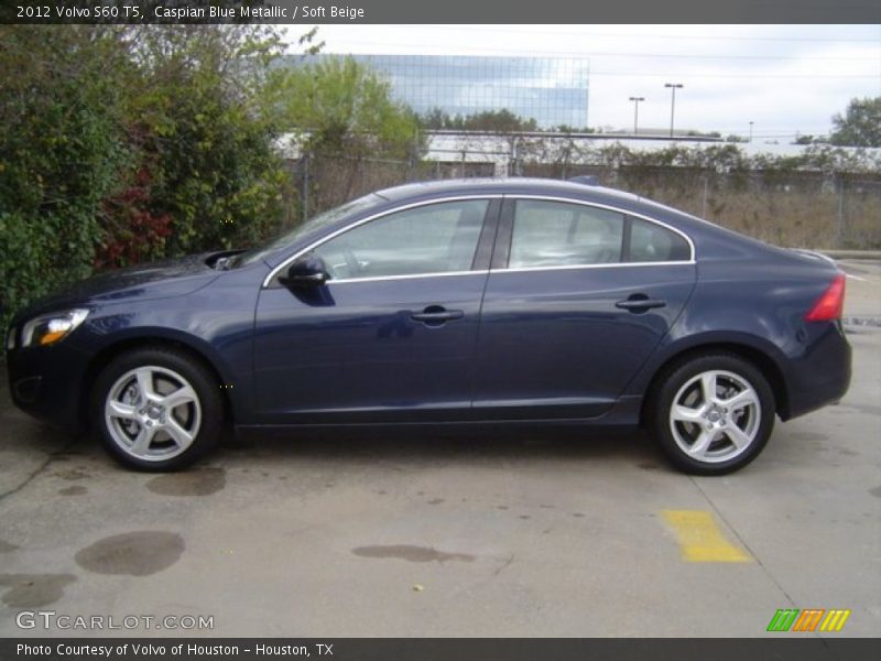 Caspian Blue Metallic / Soft Beige 2012 Volvo S60 T5