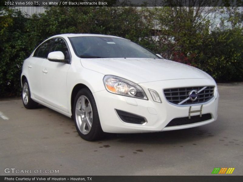 Ice White / Off Black/Anthracite Black 2012 Volvo S60 T5