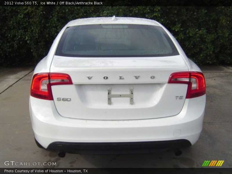 Ice White / Off Black/Anthracite Black 2012 Volvo S60 T5