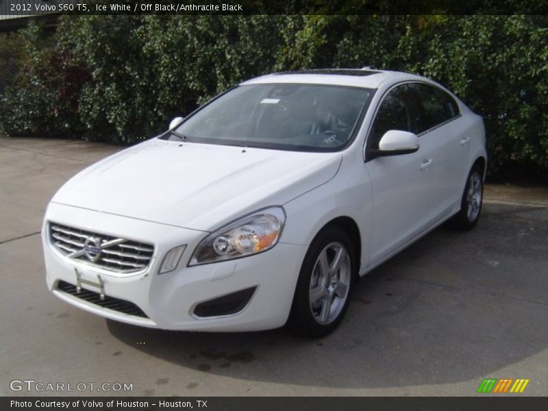 Ice White / Off Black/Anthracite Black 2012 Volvo S60 T5