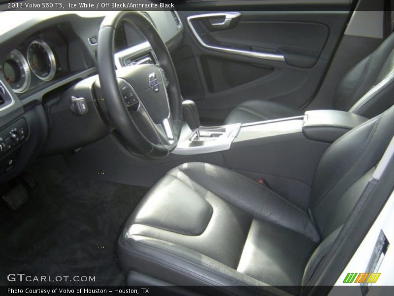 Ice White / Off Black/Anthracite Black 2012 Volvo S60 T5