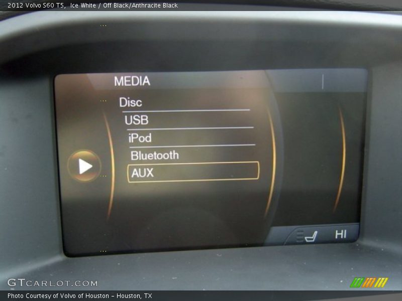 Ice White / Off Black/Anthracite Black 2012 Volvo S60 T5