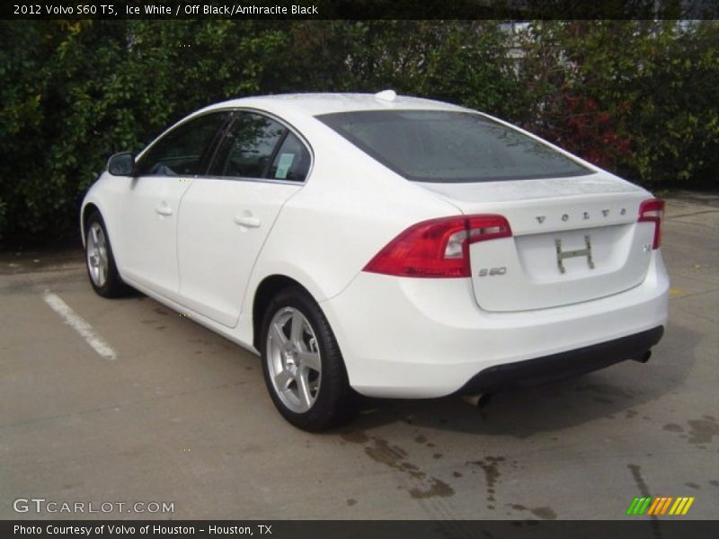 Ice White / Off Black/Anthracite Black 2012 Volvo S60 T5