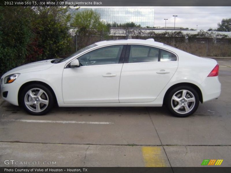 Ice White / Off Black/Anthracite Black 2012 Volvo S60 T5