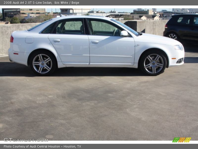 Ibis White / Beige 2008 Audi A4 2.0T S-Line Sedan