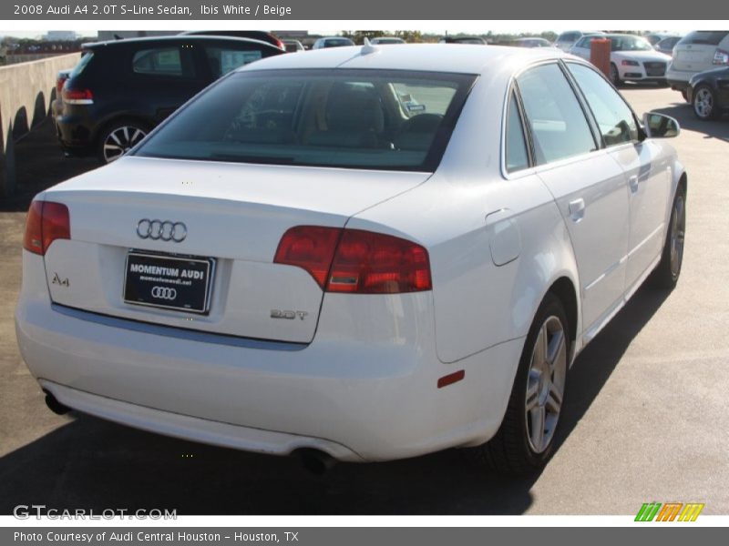 Ibis White / Beige 2008 Audi A4 2.0T S-Line Sedan