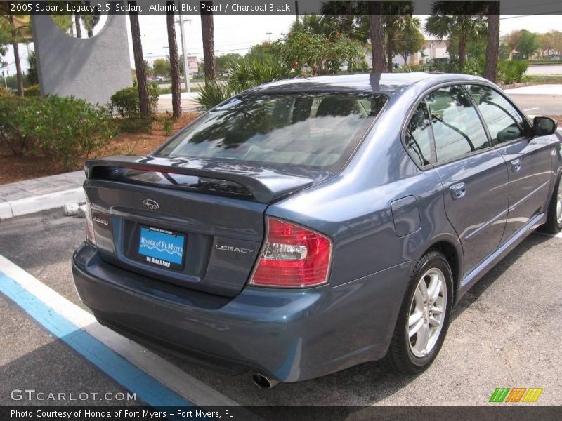 Atlantic Blue Pearl / Charcoal Black 2005 Subaru Legacy 2.5i Sedan