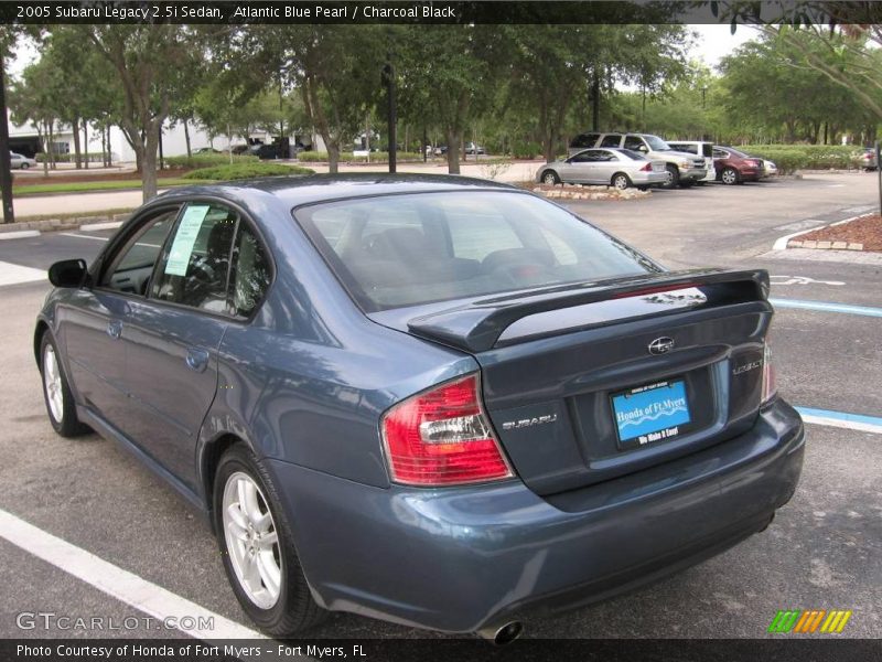 Atlantic Blue Pearl / Charcoal Black 2005 Subaru Legacy 2.5i Sedan