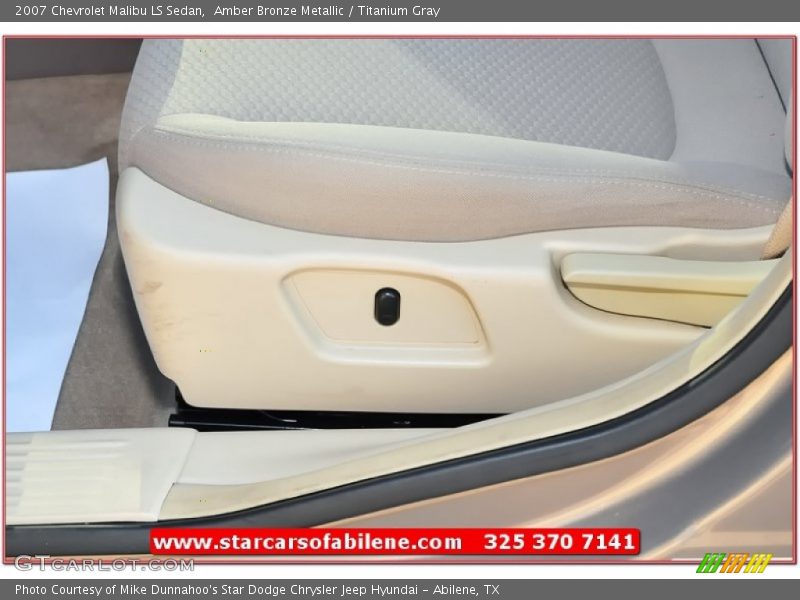 Amber Bronze Metallic / Titanium Gray 2007 Chevrolet Malibu LS Sedan