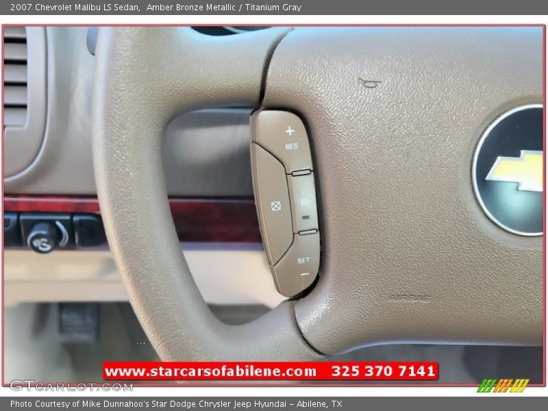 Amber Bronze Metallic / Titanium Gray 2007 Chevrolet Malibu LS Sedan