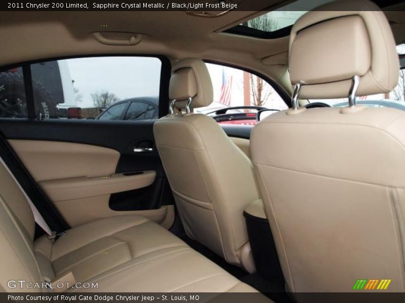 Sapphire Crystal Metallic / Black/Light Frost Beige 2011 Chrysler 200 Limited