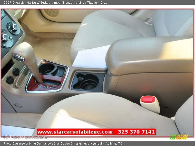 Amber Bronze Metallic / Titanium Gray 2007 Chevrolet Malibu LS Sedan