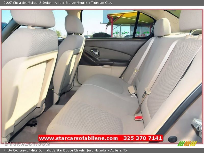 Amber Bronze Metallic / Titanium Gray 2007 Chevrolet Malibu LS Sedan