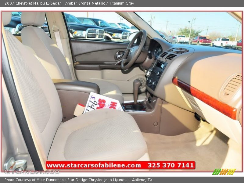 Amber Bronze Metallic / Titanium Gray 2007 Chevrolet Malibu LS Sedan