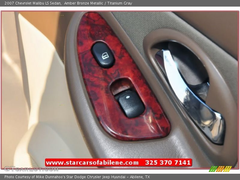 Amber Bronze Metallic / Titanium Gray 2007 Chevrolet Malibu LS Sedan