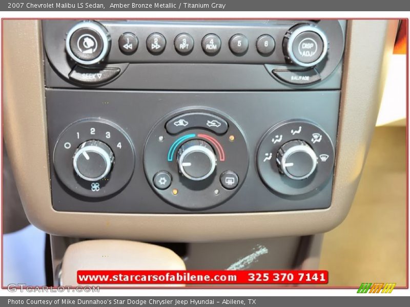 Amber Bronze Metallic / Titanium Gray 2007 Chevrolet Malibu LS Sedan