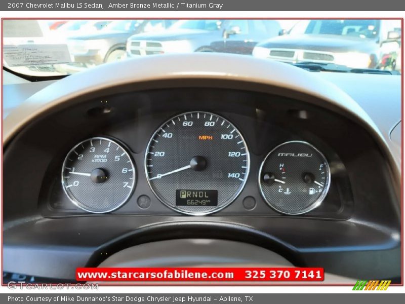 Amber Bronze Metallic / Titanium Gray 2007 Chevrolet Malibu LS Sedan