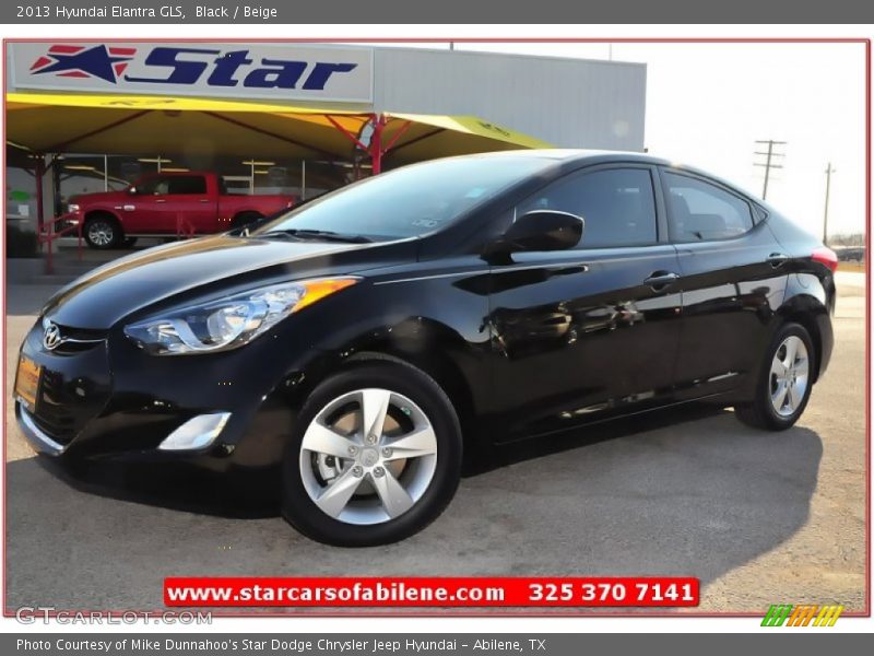 Black / Beige 2013 Hyundai Elantra GLS