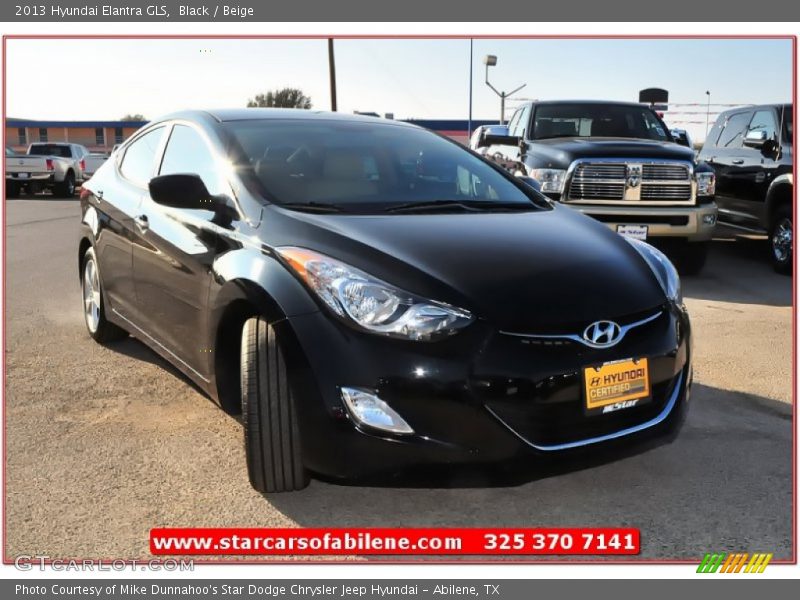 Black / Beige 2013 Hyundai Elantra GLS