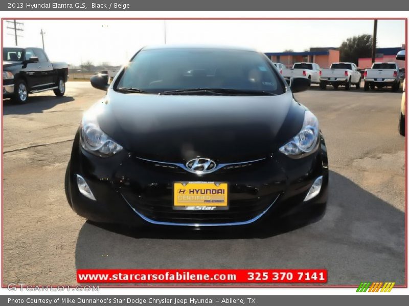 Black / Beige 2013 Hyundai Elantra GLS