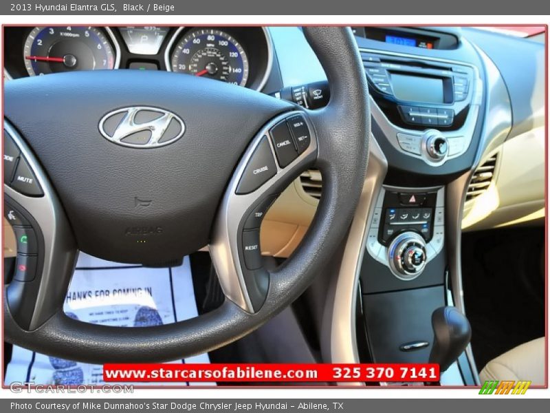 Black / Beige 2013 Hyundai Elantra GLS