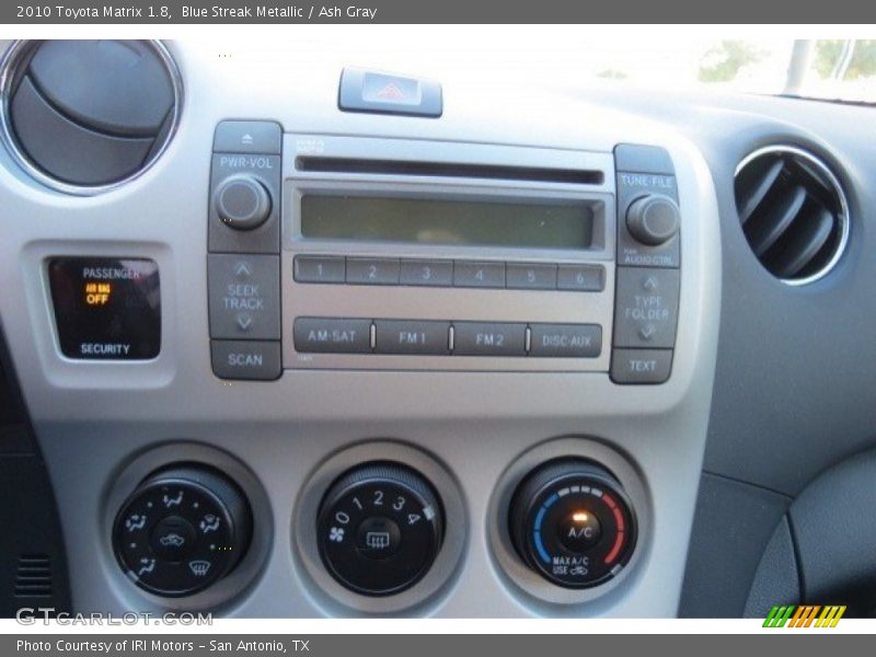 Blue Streak Metallic / Ash Gray 2010 Toyota Matrix 1.8