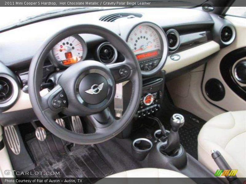 Hot Chocolate Metallic / Gravity Polar Beige Leather 2011 Mini Cooper S Hardtop