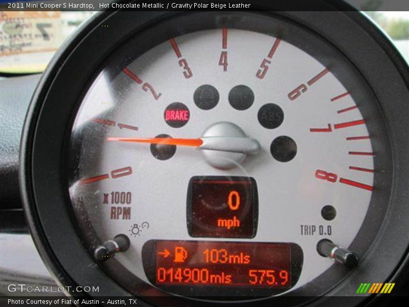 Hot Chocolate Metallic / Gravity Polar Beige Leather 2011 Mini Cooper S Hardtop