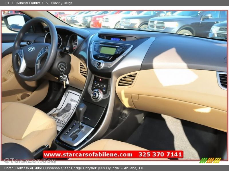 Black / Beige 2013 Hyundai Elantra GLS