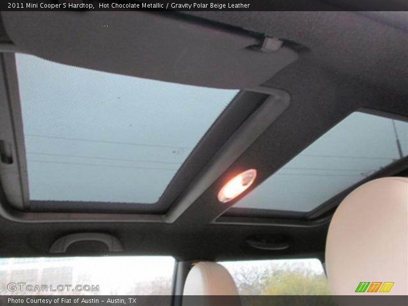 Hot Chocolate Metallic / Gravity Polar Beige Leather 2011 Mini Cooper S Hardtop