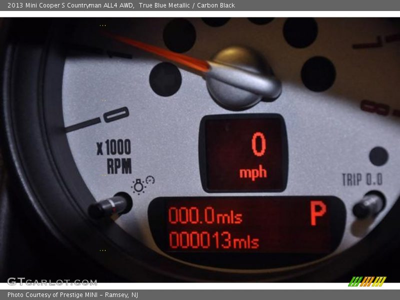 True Blue Metallic / Carbon Black 2013 Mini Cooper S Countryman ALL4 AWD