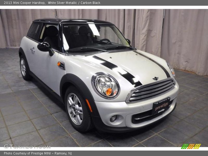 White Silver Metallic / Carbon Black 2013 Mini Cooper Hardtop