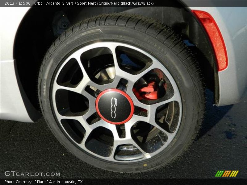 Argento (Silver) / Sport Nero/Grigio/Nero (Black/Gray/Black) 2013 Fiat 500 Turbo