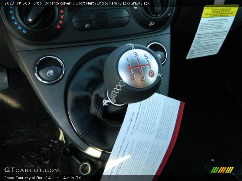 Argento (Silver) / Sport Nero/Grigio/Nero (Black/Gray/Black) 2013 Fiat 500 Turbo