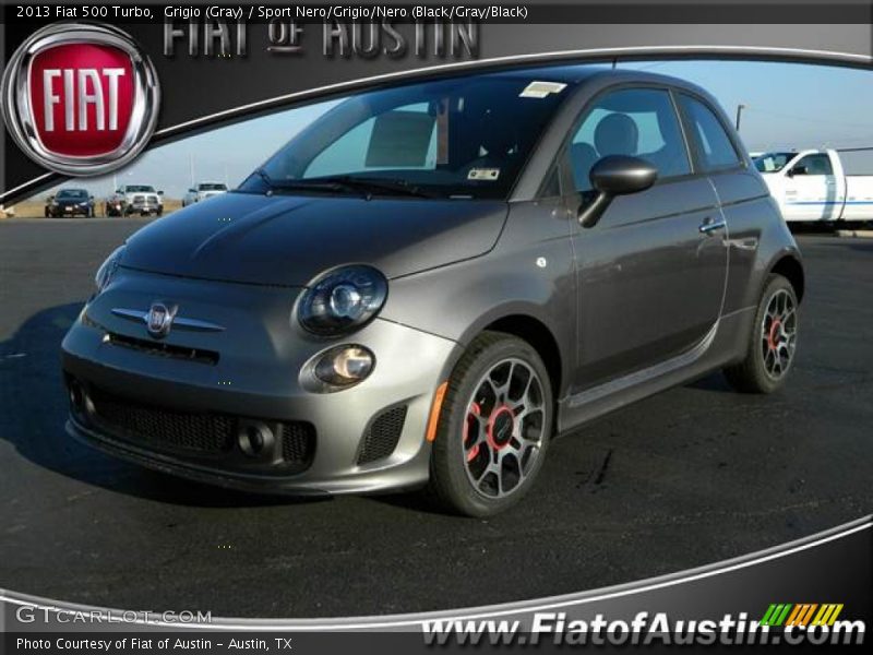 Grigio (Gray) / Sport Nero/Grigio/Nero (Black/Gray/Black) 2013 Fiat 500 Turbo
