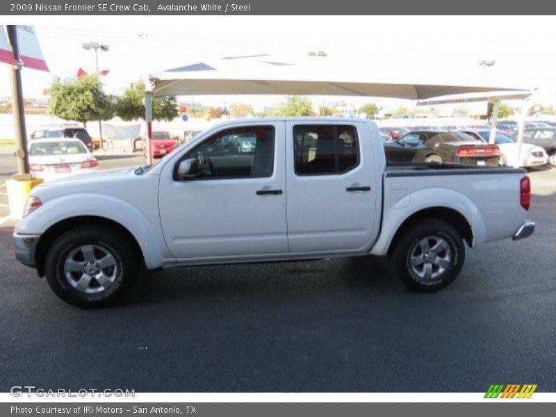 Avalanche White / Steel 2009 Nissan Frontier SE Crew Cab