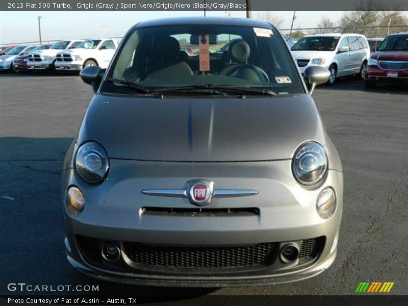 Grigio (Gray) / Sport Nero/Grigio/Nero (Black/Gray/Black) 2013 Fiat 500 Turbo