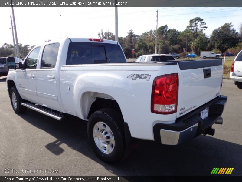 Summit White / Ebony 2008 GMC Sierra 2500HD SLT Crew Cab 4x4
